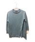 soduk（スドーク）の古着「Open Slit Knit Sweater　0420010503」｜ブルー