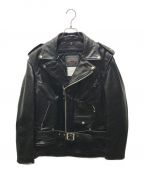 sacai×Schottサカイ×ショット）の古着「Schott / Leather Blouson　22-02875M」｜ブラック