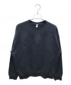 LOS ANGELES APPARELロサンゼルスアパレル）の古着「14oz Garment Dye Heavy Fleece Crewneck」｜ネイビー