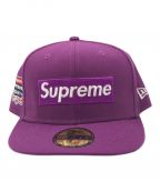 SUPREME×New Eraシュプリーム×ニューエラ）の古着「No Comp Box Logo Cap　21FW」｜パープル