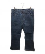 LEVI'Sリーバイス）の古着「646デニムパンツ　70ｓ 66後期 ボタン裏23 オレンジタブ 42TALON」｜インディゴ