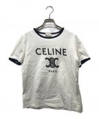 CELINEセリーヌ）の古着「トリオンフ ジャージーTシャツ」｜ホワイト