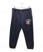 Champion×SUPREMEチャンピオン×シュプリーム）の古着「Chrome Sweatpant」｜ネイビー