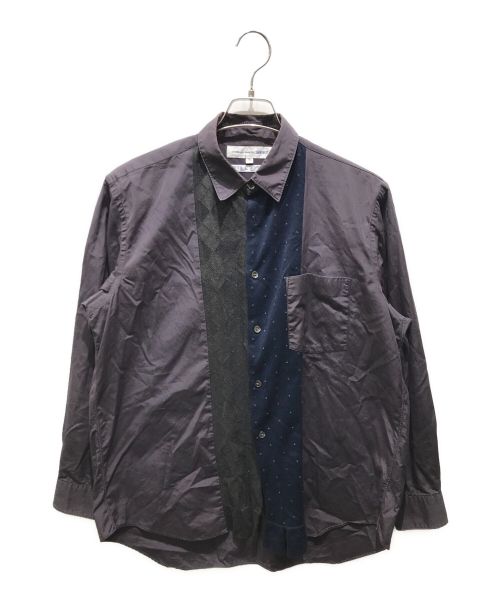 COMME des GARCONS SHIRT（コムデギャルソンシャツ）COMME des GARCONS SHIRT (コムデギャルソンシャツ) 切替シャツ グレー サイズ:Sの古着・服飾アイテム