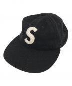 SUPREME×EBBETS FIELD FLANNELSシュプリーム×エベッツフィールドフランネルズ）の古着「WOOL S Logo 6Panel Cap」｜ブラック