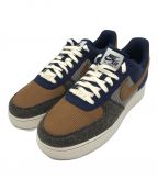 NIKEナイキ）の古着「ローカットスニーカーAIR FORCE 1 '07 PRM FQ8744-410」｜ネイビー×ブラウン