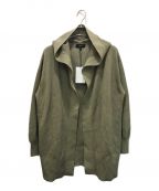 theoryセオリー）の古着「Steady Cotton Hood Open Cardi」｜カーキ