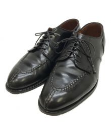 Alden（オールデン）の古着「Norwegian Front Blucher Oxford Uチップシューズ」｜ブラック