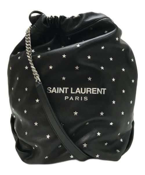 Saint Laurent Paris（サンローランパリ）Saint Laurent Paris (サンローランパリ) テディショルダーバッグ ブラックの古着・服飾アイテム