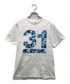 BAPE BY A BATHING APEベイプバイアベイシングエイプ）の古着「31st Anniversary Ape Head Tee」｜ホワイト