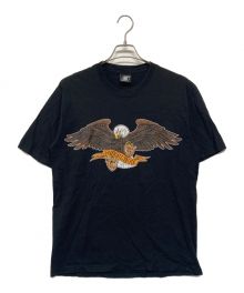 Subculture（サブカルチャー）の古着「EMBLEM EAGLE T-SHIRT」｜ブラック