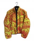 stussyステューシー）の古着「RAGON SHERPA JACKET」｜ブラック×イエロー