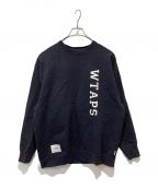 WTAPSダブルタップス）の古着「Design 01 / Sweater / Cotton. College」｜ネイビー