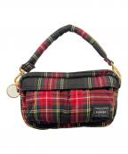 PORTERポーター）の古着「HOWL TARTAN SHOULDER BAG MINI」｜レッド