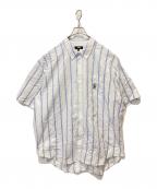 stussyステューシー）の古着「BOXY SS SHIRT STRIPE」｜ホワイト