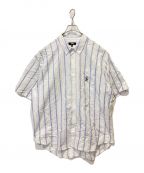 stussyステューシー）の古着「BOXY SS SHIRT STRIPE」｜ホワイト