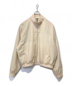 AURALEEオーラリー）の古着「SUPER FINE TROPICAL WOOL ZIP BLOUSON」｜ホワイト