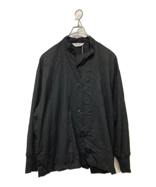 digawel（ディガウェル）DIGAWEL (ディガウェル) Cuff rib shirt ブラック サイズ:2の古着・服飾アイテム