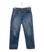 A.PRESSEアプレッセ）の古着「Washed Denim Pants」｜インディゴ