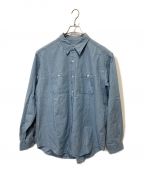 A.PRESSEアプレッセ）の古着「Washed Chambray Shirt」｜インディゴ