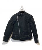 RATS×the British Millerainラッツ×ザ ブリティッシュ ミラレイン）の古着「OILED SINGLE RIDERS JACKET」｜ブラック