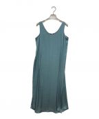 theoryセオリー）の古着「Crushed Satin Maxi Tank DR」｜ブルー