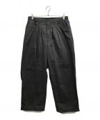 FARAH×APPLE BUTTER STOREファーラー×アップルバターストア）の古着「Soft Twill Easy Wide Pants」｜グレー