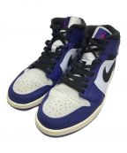 NIKEナイキ）の古着「AIR JORDAN 1 MID / エアジョーダン1 ミッド」｜ブルー×ホワイト