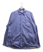 CAHLUMNカウラム）の古着「Magazine Pocket Broad Shirt」｜ブルー