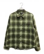 stussyステューシー）の古着「Rocco Flannel Plaid Shirt」｜グリーン