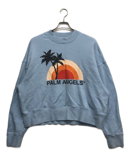 Palm Angels（パーム エンジェルス）Palm Angels (パーム エンジェルス) SUNSET CREWNECK スカイブルー サイズ:XSの古着・服飾アイテム