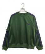 Needlesニードルズ）の古着「Track Crew Neck Shirt」｜グリーン