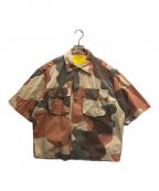 N.HOOLYWOODエヌ ハリウッド）の古着「REVERSIBLE HUNTER JACKET」｜ベージュ