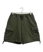 X-LARGEエクストララージ）の古着「SWEAT CARGO SHORT PANTS」｜カーキ