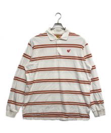 HUMAN MADE（ヒューマンメイド）の古着「L/S POLO SHIRT」｜ホワイト