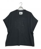 SHAREEFシャリーフ）の古着「GEORGETTE JQ BIG DOLMAN-T」｜ブラック