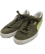 PUMAプーマ）の古着「SUEDE CLASSIC XXI DEEP OLIVE/TART APPLE/PUMA WHITE」｜カーキ