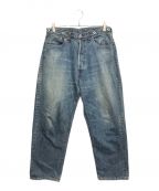 A.PRESSEアプレッセ）の古着「Washed Wide Denim Pants」｜インディゴ