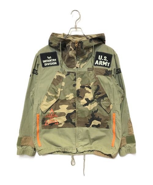 AVIREX（アヴィレックス）AVIREX (アヴィレックス) REPAIR ARMY PARKA カーキ サイズ:Mの古着・服飾アイテム