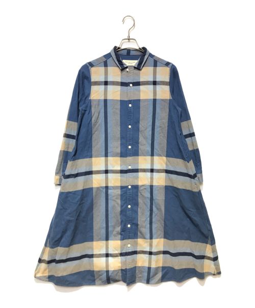 BEAMS BOY（ビームスボーイ）BEAMS BOY (ビームスボーイ) ビッグタータンワンピース ブルー サイズ:FREEの古着・服飾アイテム