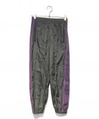 Needles×BEAMS BOYニードルズ×ビームスボーイ）の古着「別注 Zip Track Pants」｜グレー×パープル