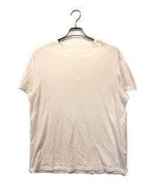 Martin Margiela 10（マルタン・マルジェラ 10）の古着「反転ロゴ刺繍クルーネックTシャツ」｜ホワイト