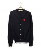 PLAY COMME des GARCONSプレイ コムデギャルソン）の古着「CARDIGAN RED HEART」｜ネイビー