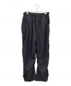 gabriela coll garments×LORO PIANAガブリエラコールガーメンツ×ロロピアーナ）の古着「24ss 別注Draped Trousers」｜ネイビー