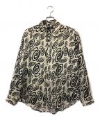 stussyステューシー）の古着「SWIRLY S SILK SHIRT」｜アイボリー