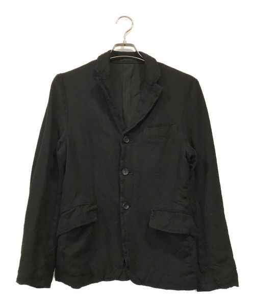 COMME des GARCONS HOMME（コムデギャルソン オム）COMME des GARCONS HOMME (コムデギャルソン オム) ウール縮絨テーラードジャケット ブラック サイズ:XSの古着・服飾アイテム