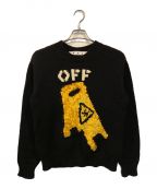 OFFWHITEオフホワイト）の古着「Pascal Wet Floor Crewneck」｜ブラック