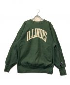 Champion REVERSE WEAVEチャンピオン リバース ウィーブ）の古着「90ｓILLINOIS カレッジロゴスウェット」｜グリーン