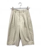 CLANEクラネ）の古着「BASIC HALF PANTS」｜ベージュ