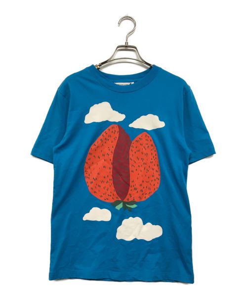 Marimekko Kioski（マリメッコキオスキ）marimekko Kioski (マリメッコキオスキ) マンシッカヴォレットTシャツ ブルー サイズ:XSの古着・服飾アイテム